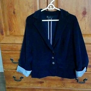 Lane Bryant Navy Blue Blazer 14